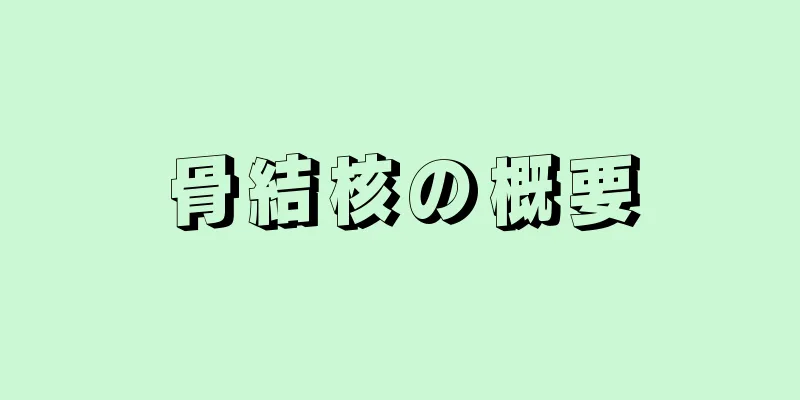 骨結核の概要