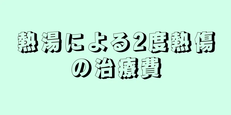 熱湯による2度熱傷の治療費