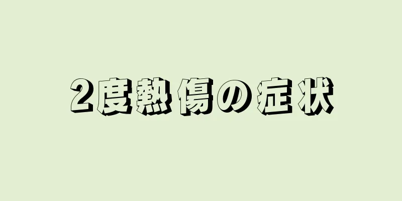 2度熱傷の症状