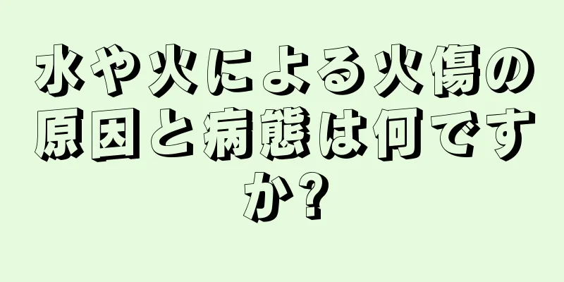 水や火による火傷の原因と病態は何ですか?