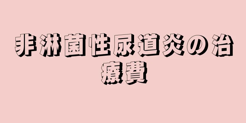 非淋菌性尿道炎の治療費