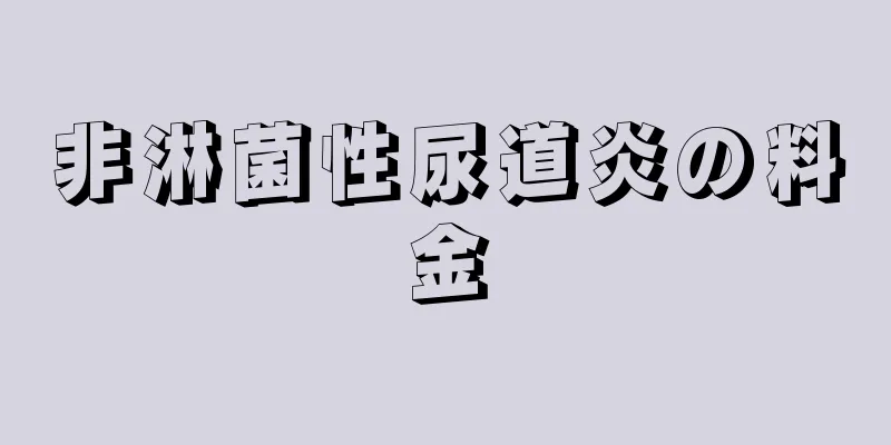 非淋菌性尿道炎の料金