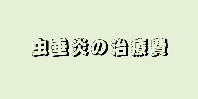 虫垂炎の治療費