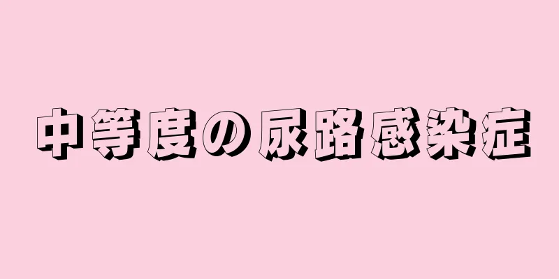 中等度の尿路感染症