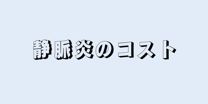 静脈炎のコスト