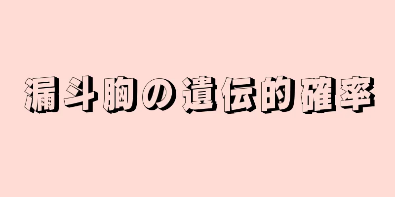 漏斗胸の遺伝的確率