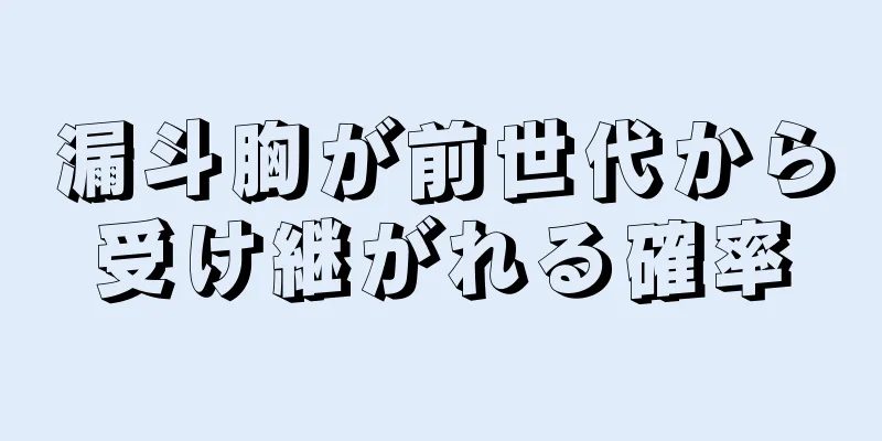 漏斗胸が前世代から受け継がれる確率