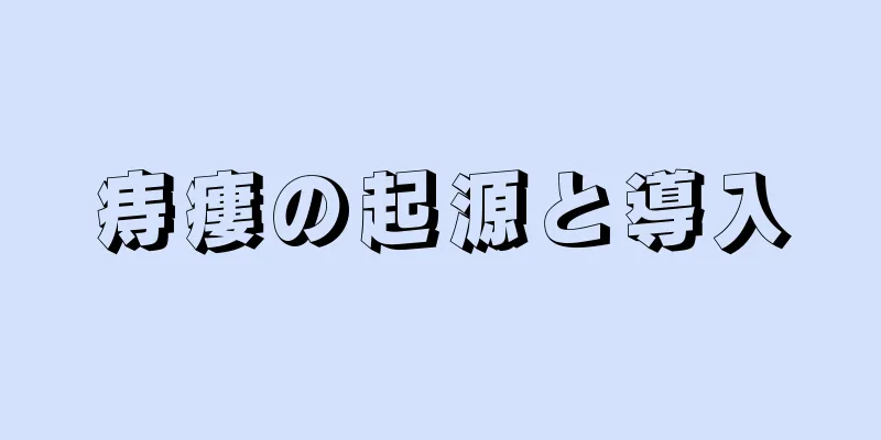 痔瘻の起源と導入