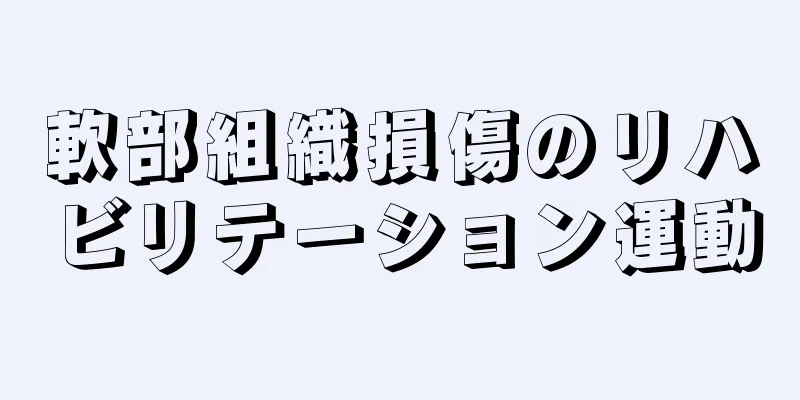 軟部組織損傷のリハビリテーション運動