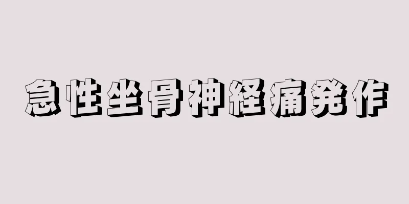 急性坐骨神経痛発作