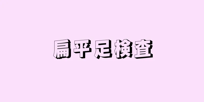 扁平足検査