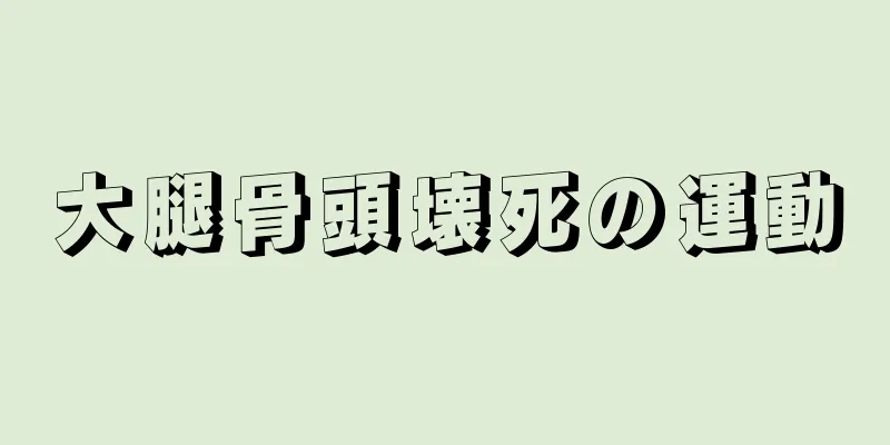 大腿骨頭壊死の運動