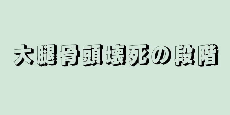 大腿骨頭壊死の段階