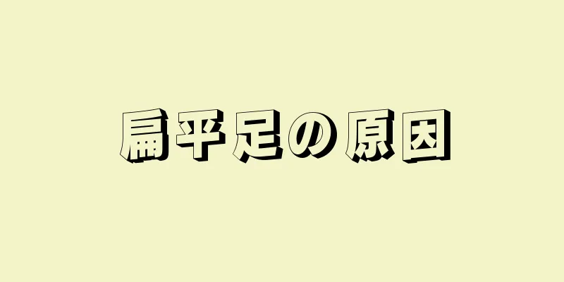 扁平足の原因