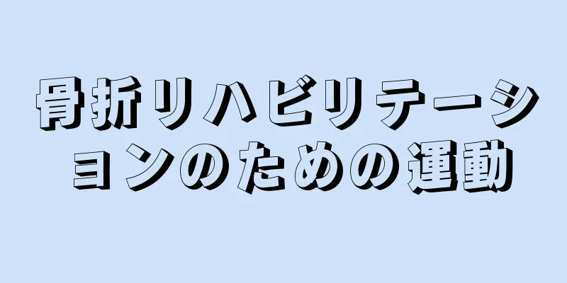 骨折リハビリテーションのための運動