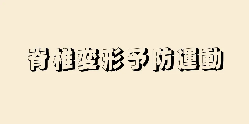 脊椎変形予防運動