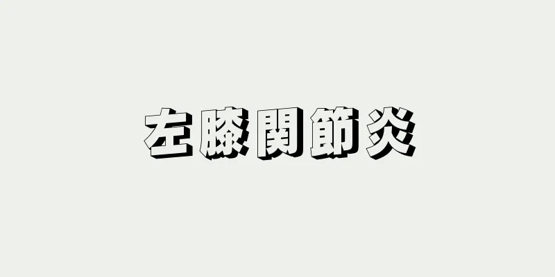 左膝関節炎