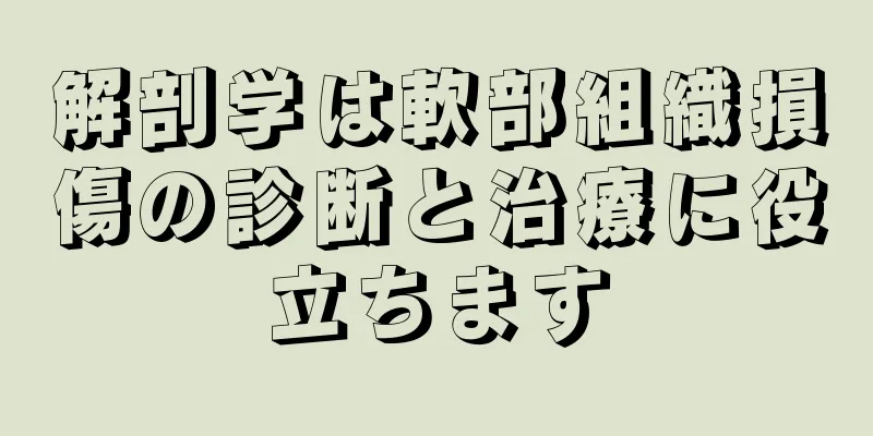 解剖学は軟部組織損傷の診断と治療に役立ちます