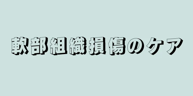 軟部組織損傷のケア