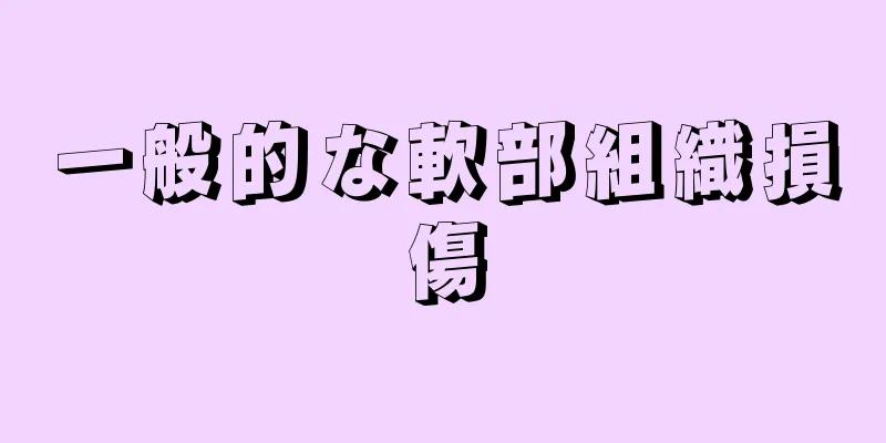 一般的な軟部組織損傷
