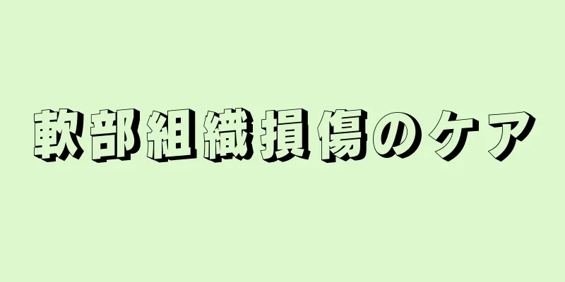 軟部組織損傷のケア