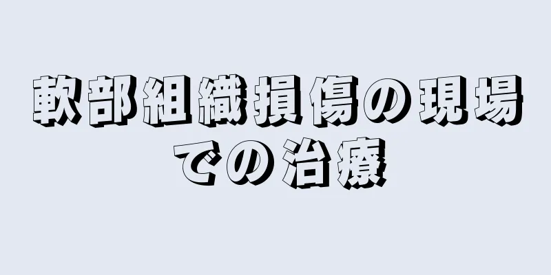 軟部組織損傷の現場での治療