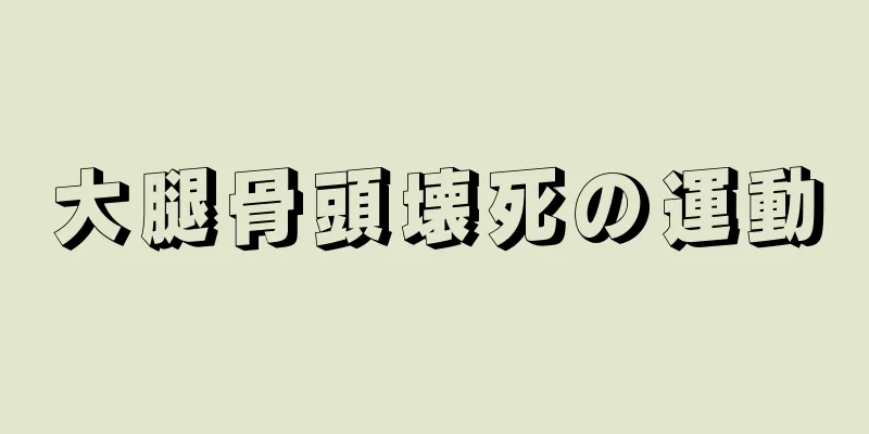 大腿骨頭壊死の運動