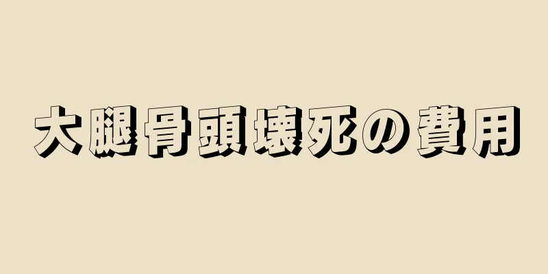 大腿骨頭壊死の費用