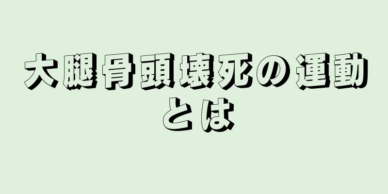 大腿骨頭壊死の運動とは