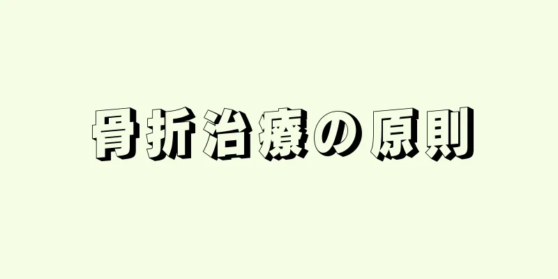 骨折治療の原則
