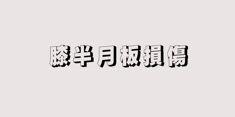 膝半月板損傷