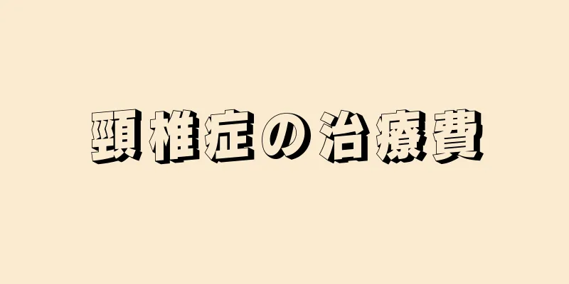 頸椎症の治療費