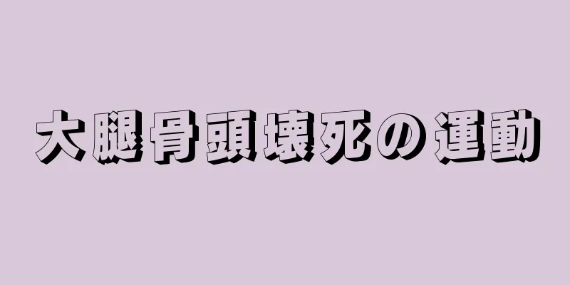 大腿骨頭壊死の運動