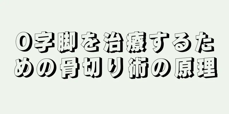 O字脚を治療するための骨切り術の原理