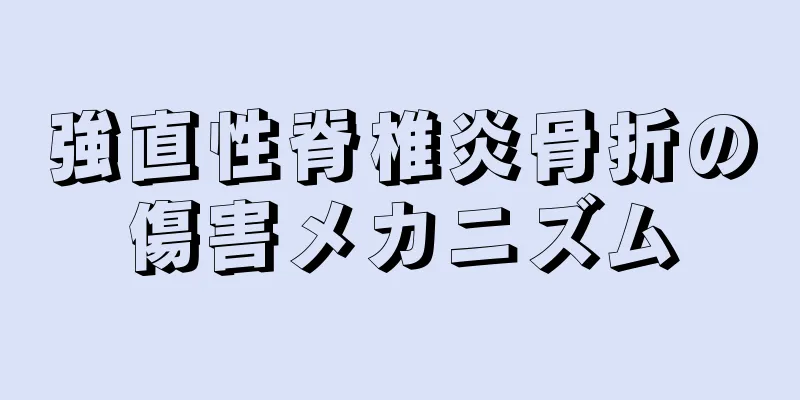 強直性脊椎炎骨折の傷害メカニズム