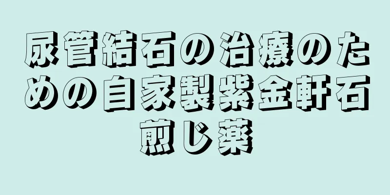 尿管結石の治療のための自家製紫金軒石煎じ薬