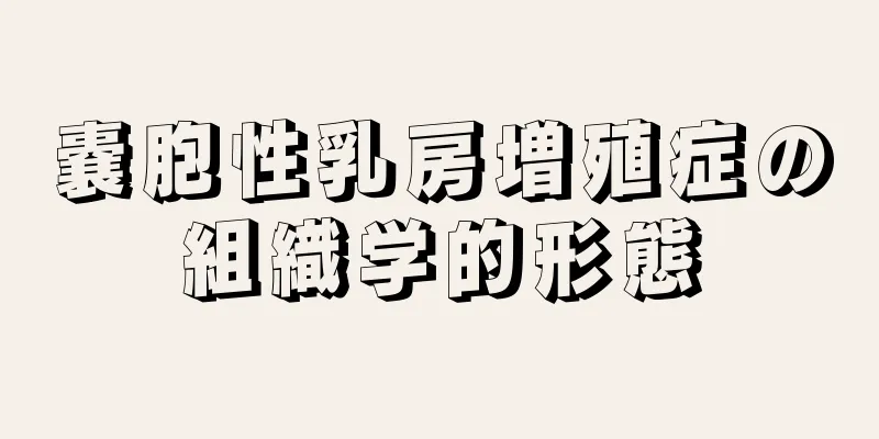 嚢胞性乳房増殖症の組織学的形態