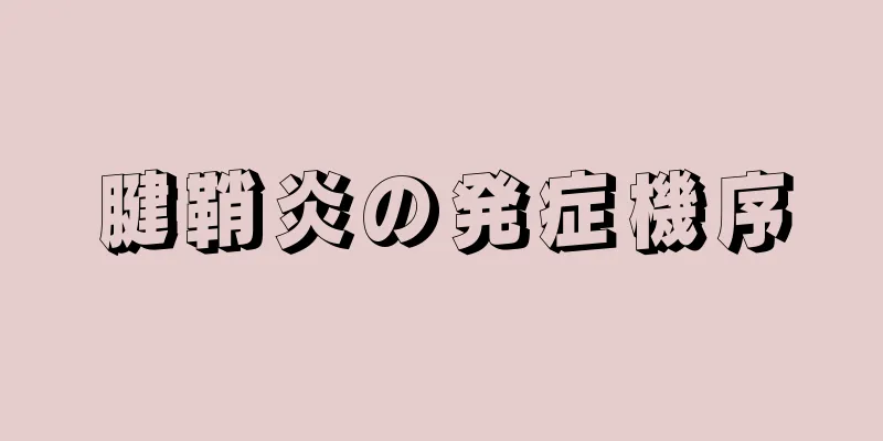 腱鞘炎の発症機序