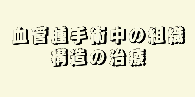 血管腫手術中の組織構造の治療