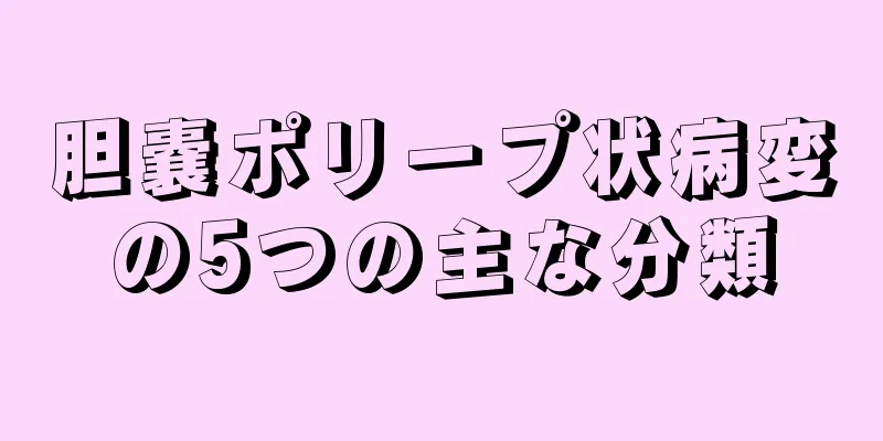 胆嚢ポリープ状病変の5つの主な分類