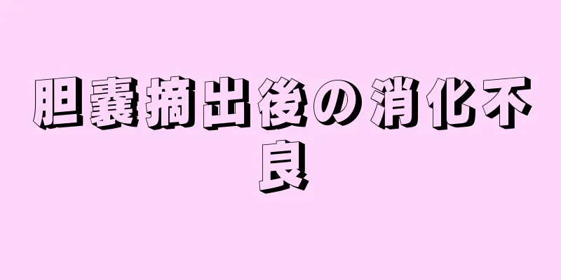 胆嚢摘出後の消化不良
