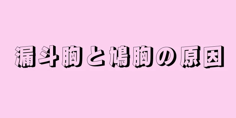 漏斗胸と鳩胸の原因