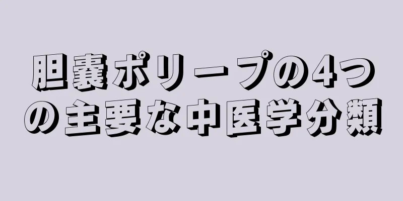 胆嚢ポリープの4つの主要な中医学分類