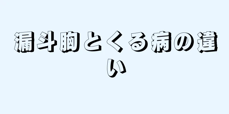 漏斗胸とくる病の違い