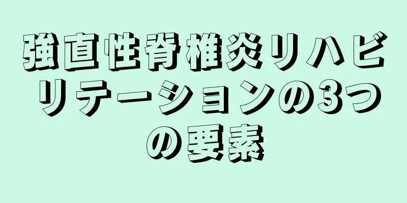 強直性脊椎炎リハビリテーションの3つの要素