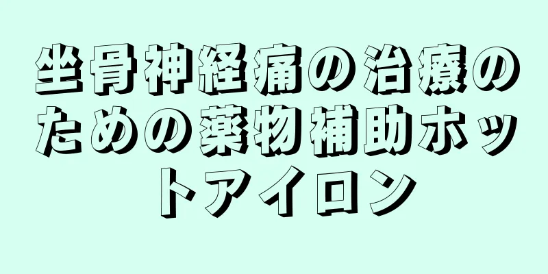 坐骨神経痛の治療のための薬物補助ホットアイロン