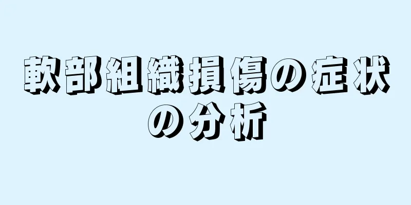 軟部組織損傷の症状の分析
