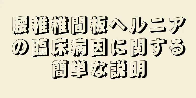 腰椎椎間板ヘルニアの臨床病因に関する簡単な説明