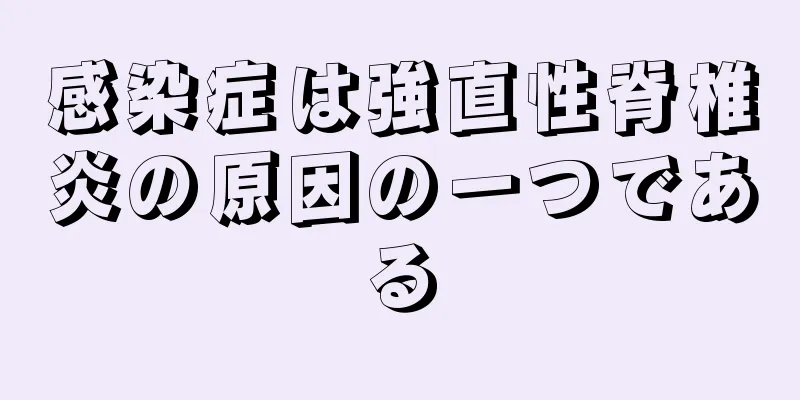 感染症は強直性脊椎炎の原因の一つである