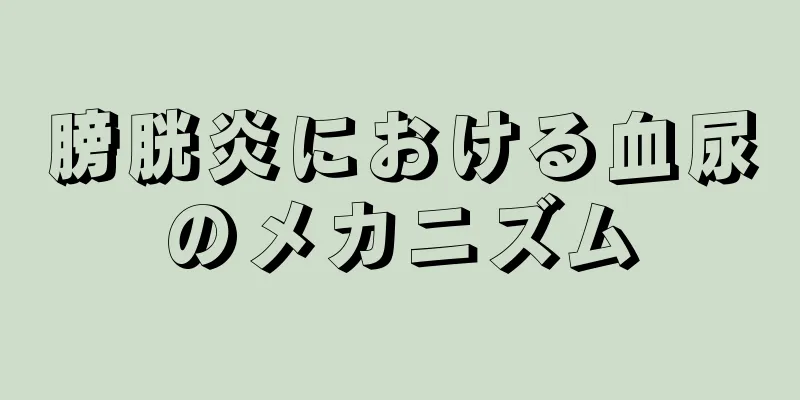 膀胱炎における血尿のメカニズム